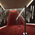 Stainless steel handrail with LED lighting