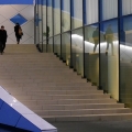 Entrance Hilton with illuminated handrails