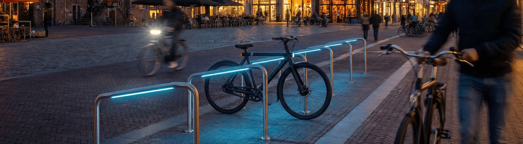 Verlichte fietsbeugel