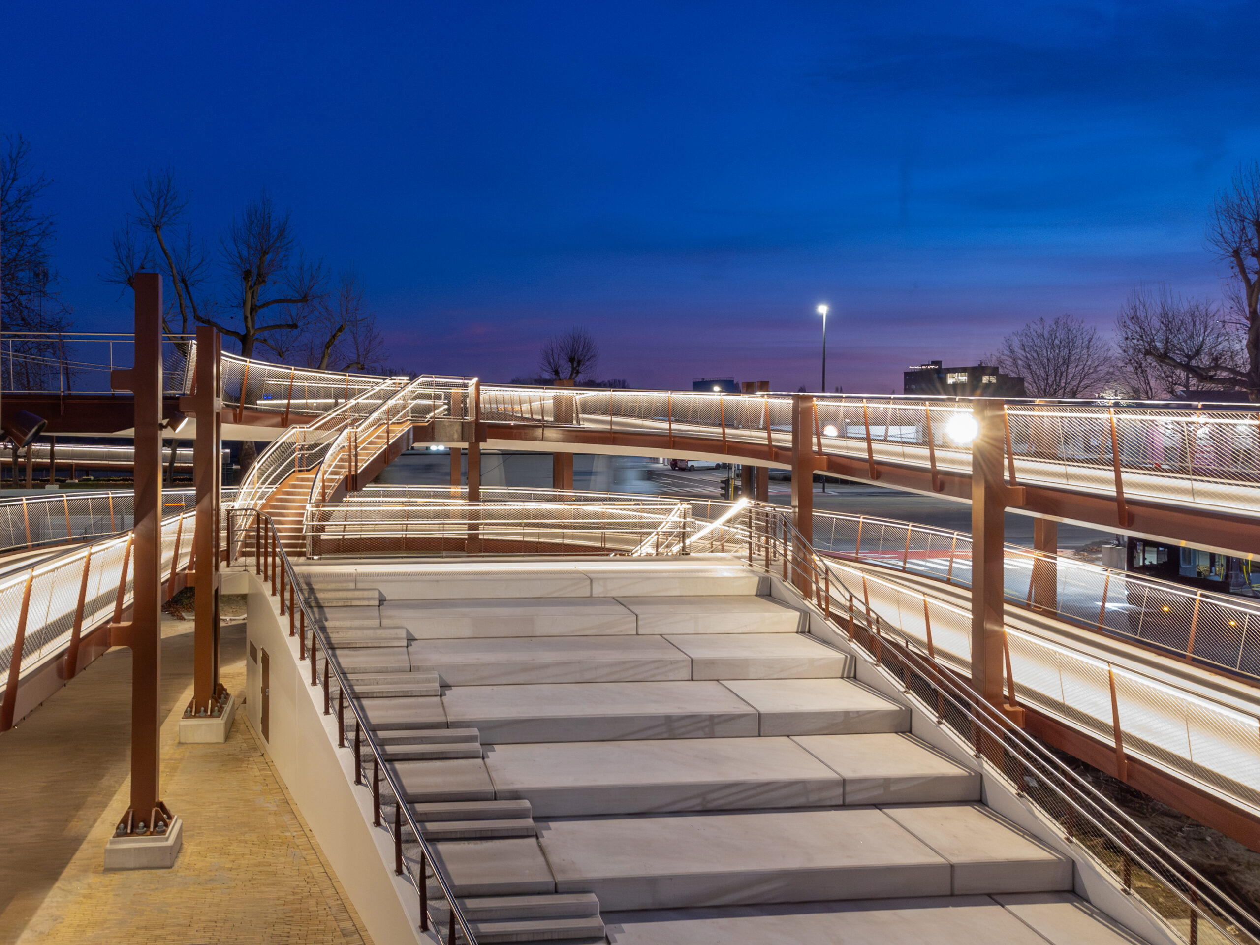 Campusbrug Hasselt - fietsers- en voetgangersbrug