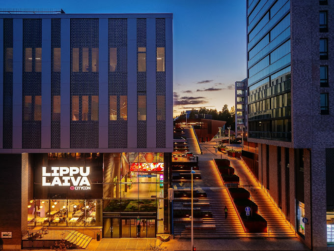 Lippulaiva shopping center Helsinki vooraanzicht
