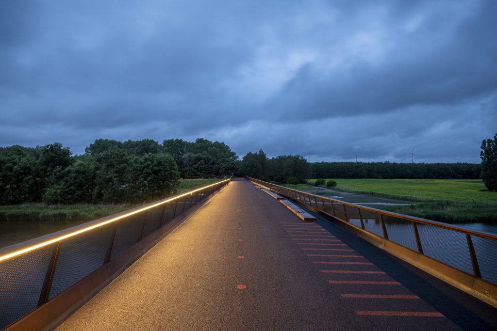 Brugverlichting Circle Bridge Almere