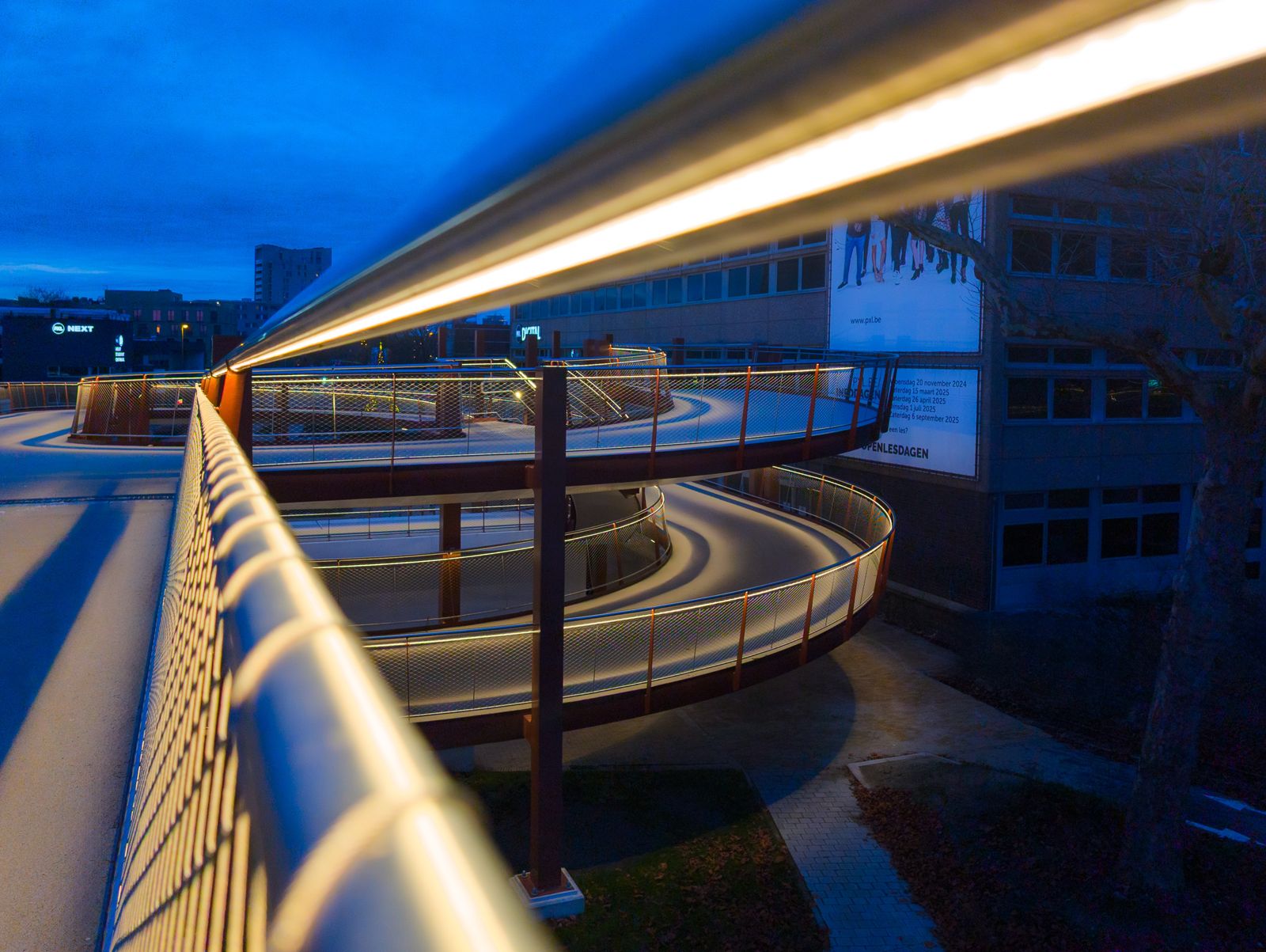 Brugverlichting Campusbrug Hasselt