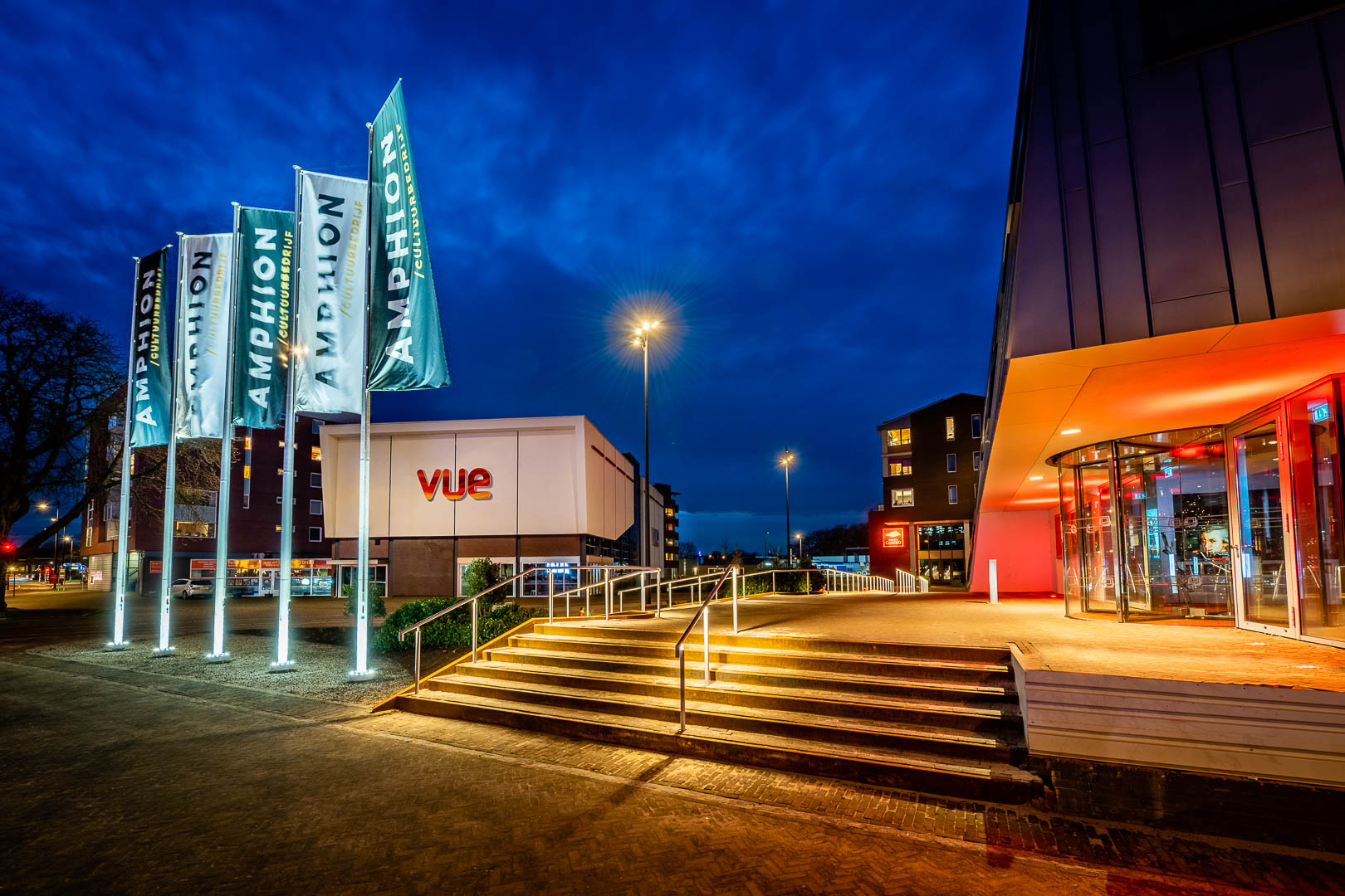 RVS Trapleuning met LED Verlichting als armatuur